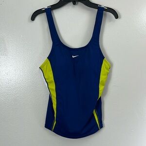 Nike Tankini Swimwear Green/blue women’s size 8